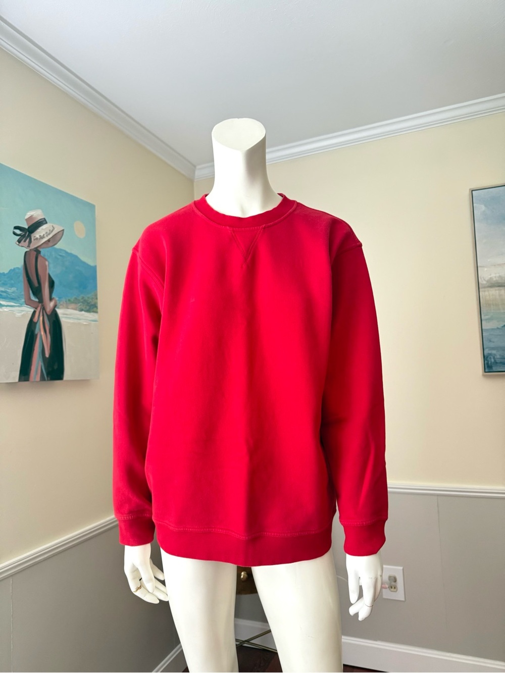 lululemon athletica women’s Red Crewneck Sweatshirt